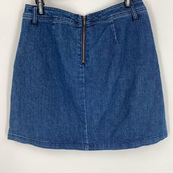 Design Lab Women’s A Line Mini Denim Skirt size S - Picture 3 of 4